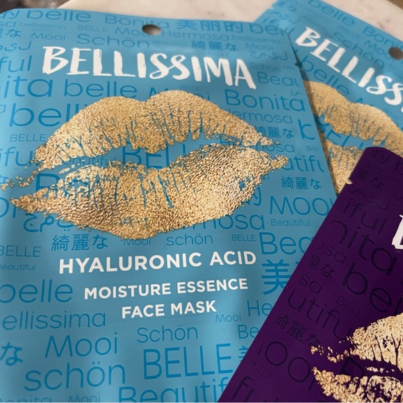 NEW - Bundle of 5 Bellissima Face Mask Treatments. Single-Use each. - Picture 2 of 7